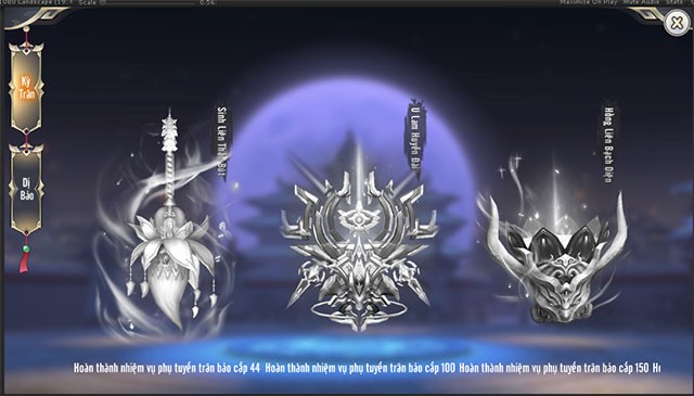 Điều chỉnh giao diện trân bảo