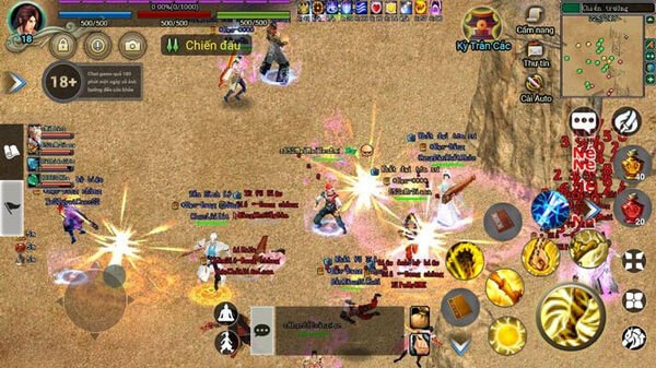 Tham gia vào các cuộc chiến đấu kịch tính, đánh bại các kẻ thù