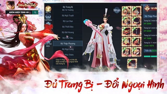Game Kiếm Hiệp Tình 3D cho di động
