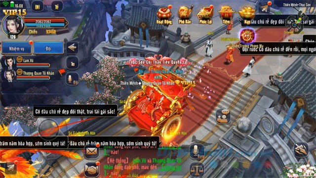 Giao diện game Kiếm hiệp truyền kỳ