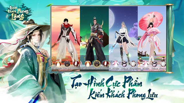 Tạo hình cực phẩm, kiếm khách phong lưu