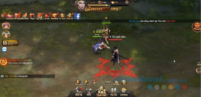 Giao diện game Kiếm Linh H5