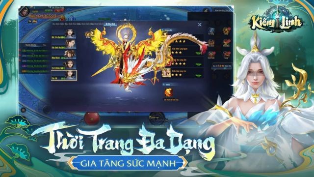 Hệ thống thời trang đa dạng, gia tăng sức mạnh