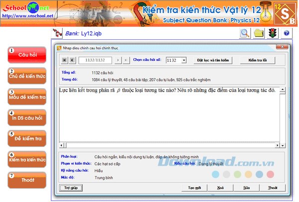 Kiểm tra kiến thức Vật lý 12