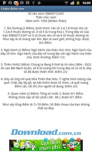 Kiểm tra sim số đẹp for Android