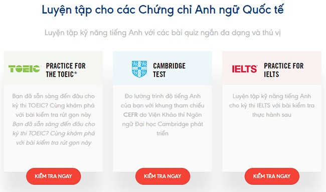 Chứng chỉ tiếng Anh Quốc tế