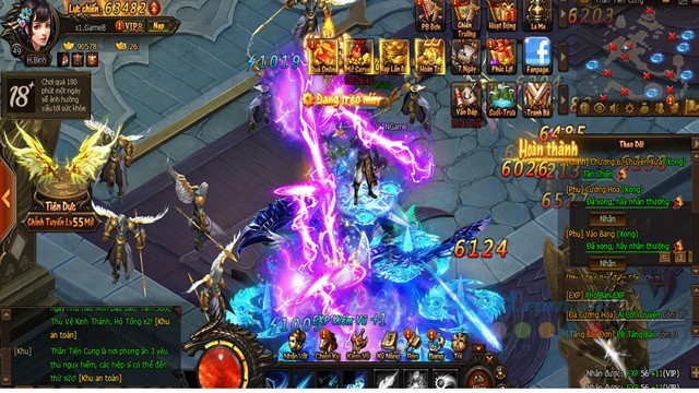 Giao diện game Kiếm Vũ