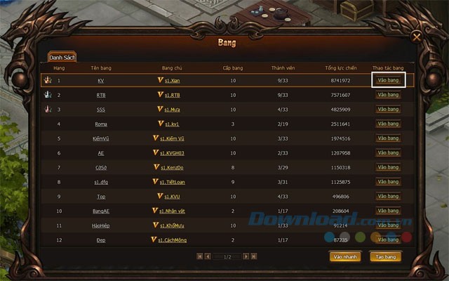 Hệ thống bang hội