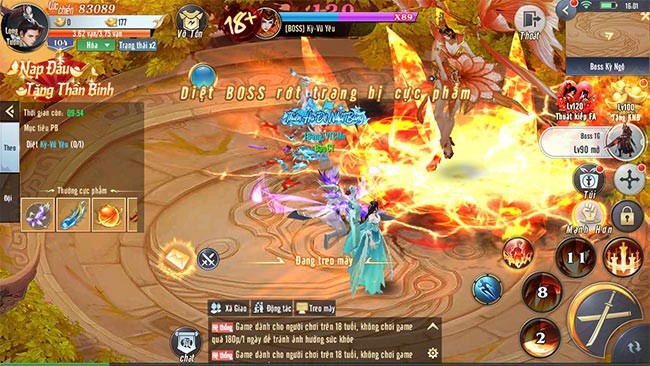 Cùng huynh đệ săn boss trong game kiếm hiệp Kiếm Vũ 3D