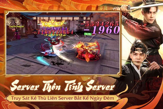 Server thôn tính server – Truy sát kẻ thủ liên server bất kể ngày đêm