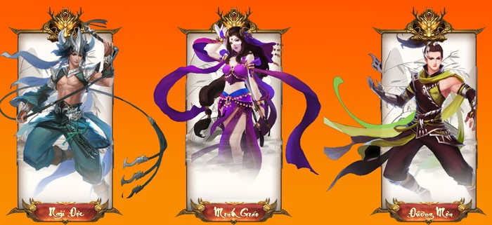 Có đến 12 môn phái cho người chơi lựa chọn