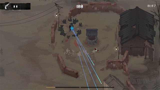 Chơi game Kill The Crow ở góc nhìn top-down giúp bao quát toàn bộ chiến trường