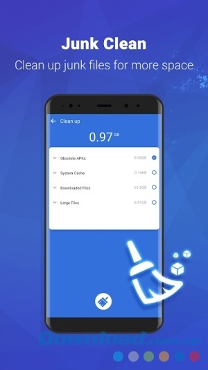 Super Toolbox cho android có khả năng dọn rác nhanh
