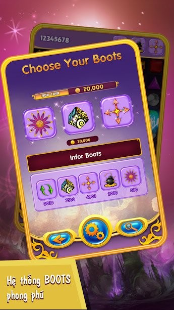 Hệ thống Boots trong game Kim Cương