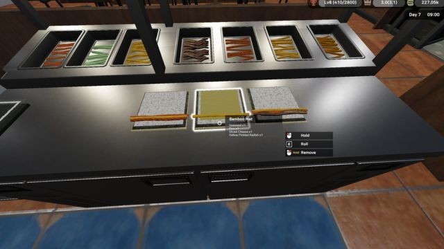 Chuẩn bị nguyên liệu, cuộn cơm và phục vụ thực khách