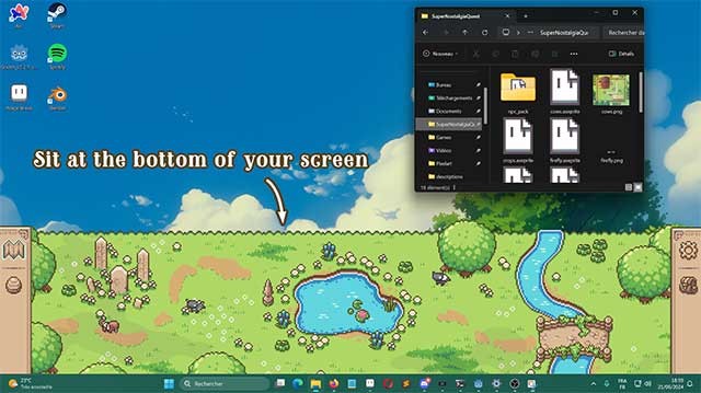 Điểm đặc biệt của Kimera là game có giao diện nằm ở cuối màn hình