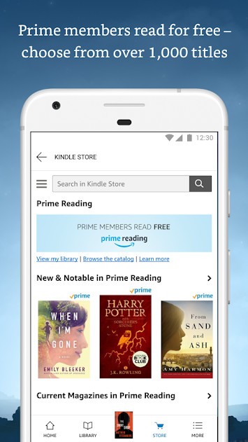 Tính năng của ứng dụng Amazon Kindle trên Android
