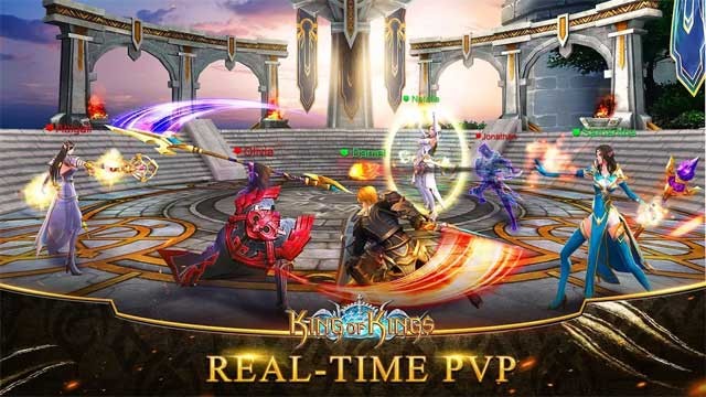 Tham gia các trận đấu PvP thời gian thực kịch tính và mang về vinh quang cho vương quốc của bạn