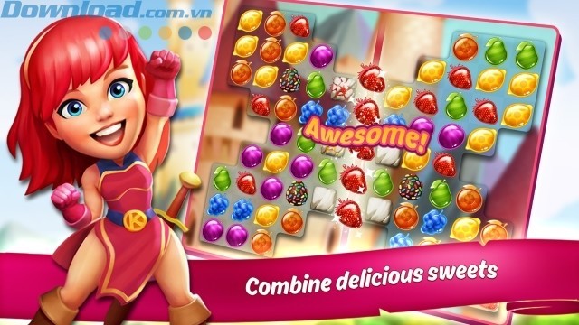 Kết hợp các viên kẹo ngọt ngào