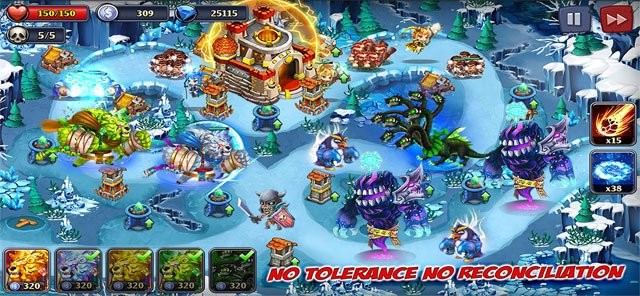 Sắp đặt vị trí của anh hùng và tháp pháo để tiêu diệt kẻ thù