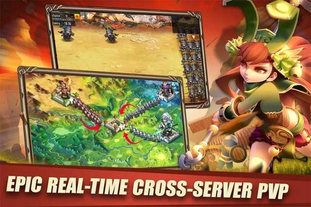 Tận hưởng những trận chiến PvP thời gian thực hoành tráng