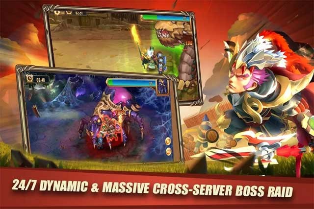 Đánh bại vô số boss ngục tối hùng mạnh trong Kingdom GO Android