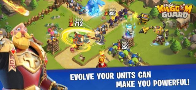 Nâng cấp quân đội để bạn trở nên mạnh mẽ hơn, đánh bại kẻ thù trong game Kingdom Guard