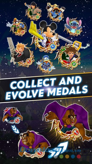 Thu thập và tiến hóa các huy chương