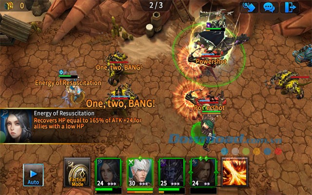 Tham gia vào chiến trường thảm khốc và chiến đấu hết mình