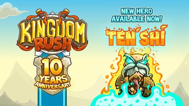 Kingdom Rush bước sang tuổi lên 10 với sự hiện diện của anh hùng toàn năng TenShi