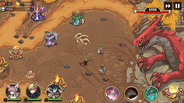 Game phòng thủ tower defense, bảo vệ thủ thành TD