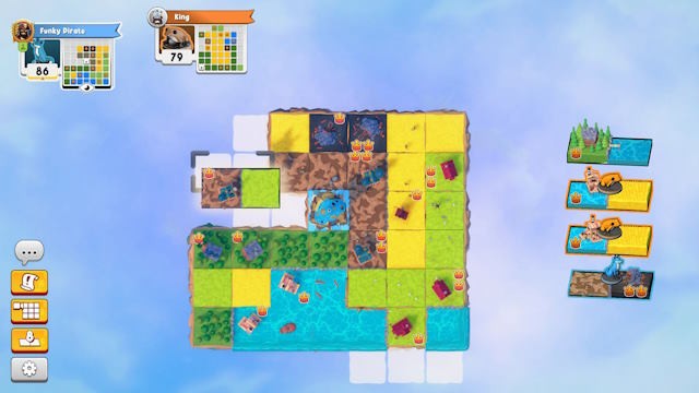 Xếp những quân domino đầy màu sắc để xây dựng vương quốc thịnh vượng