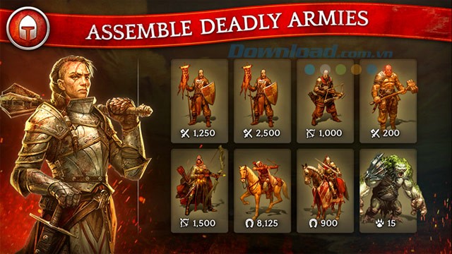 Những loại quân trong Kings of the Realm