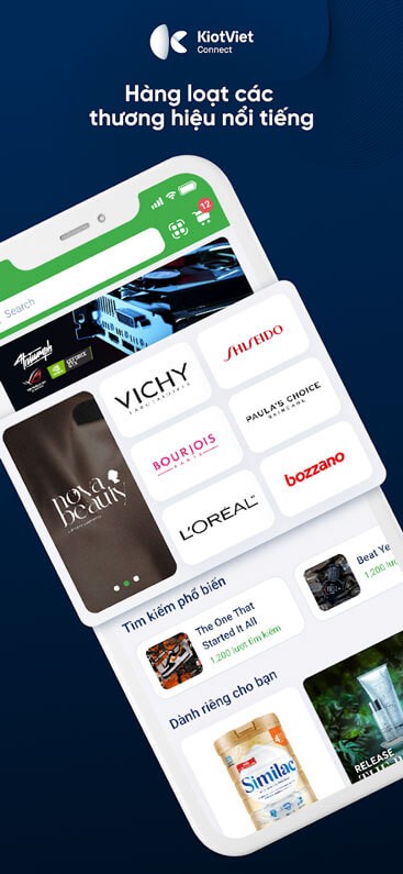 Nhiều thương hiệu nổi tiếng