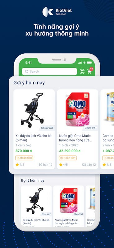 Tính năng gợi ý thông minh