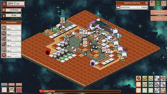 Kitchen Crisis là game chiến thuật kết hợp nấu ăn độc đáo