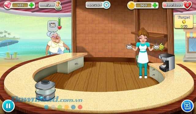 Giao diện màn chơi game Kitchen Story