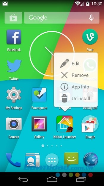 Tùy biến giao diện với KitKat Launcher