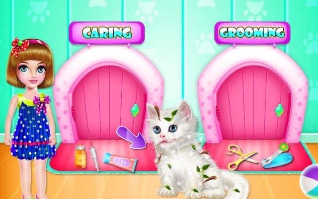 Chăm sóc, chữa bệnh, đồng thời làm sạch lông cho con vật