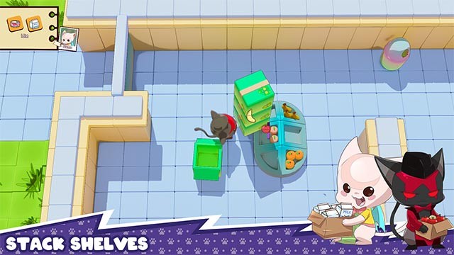 Hợp tác sắp xếp hàng hóa lên kệ, hỗ trợ khách hàng và vận hành cửa hàng trơn tru