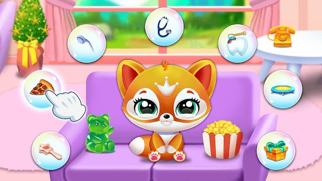 Chăm sóc chú mèo con dễ thương của bạn, đáp ứng mọi nhu cầu của nó trong game Kitty Pet Friend: My Cat House