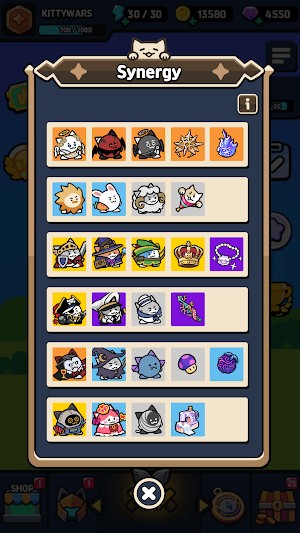 Kitty Wars Auto Battler cho bạn tập hợp một đội mèo dễ thương nhưng mạnh mẽ