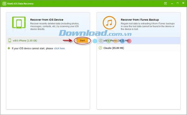 KiwiG iOS Data Recovery