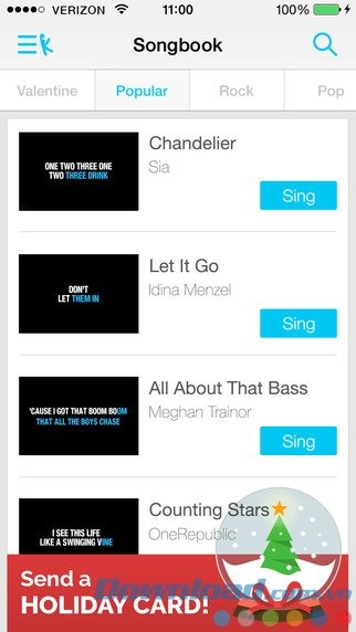 Kho bài hát karaoke khổng lồ