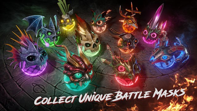 Thu thập các mặt nạ chiến đấu độc đáo