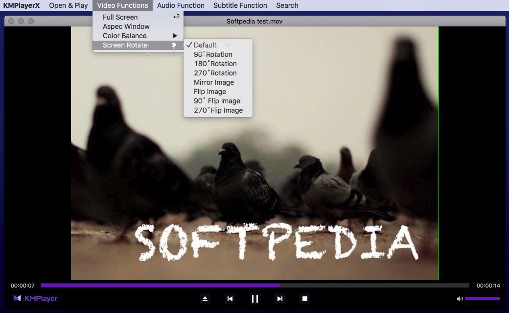 Các lựa chọn xoay màn hình