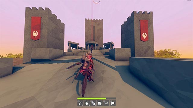 Điều khiển 2 hiệp sĩ cưỡi ngựa hoặc trên các phương tiện cổ xưa để đến đích nhanh nhất