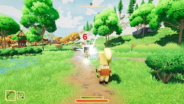 Chiến đấu để bảo vệ ngôi làng, trả lại cuộc sống bình yên cho người dân trong Knight Life game