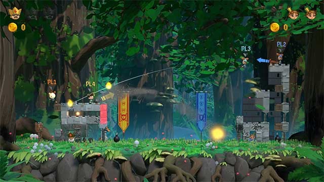 Tìm cách phá hủy lâu đài của kẻ thù để giành chiến thắng