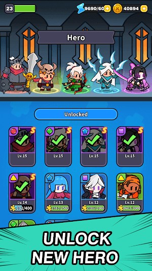 Mở khóa anh hùng mới